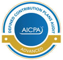 AICPA Advanced Defined Contribution Plans Audit badge AICPA Advanced Defined Contribution Plans Audit badge